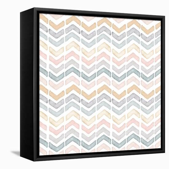 World Traveler Pattern II-Laura Marshall-Framed Stretched Canvas