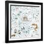 World Traveler Pattern IX-Laura Marshall-Framed Art Print