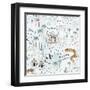 World Traveler Pattern IX-Laura Marshall-Framed Art Print