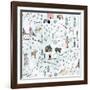 World Traveler Pattern VI-Laura Marshall-Framed Art Print