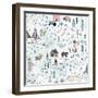 World Traveler Pattern VI-Laura Marshall-Framed Art Print