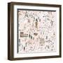 World Traveler Pattern VII-Laura Marshall-Framed Art Print