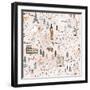 World Traveler Pattern VII-Laura Marshall-Framed Art Print