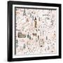 World Traveler Pattern VII-Laura Marshall-Framed Art Print