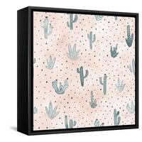 World Traveler Pattern XIII-Laura Marshall-Framed Stretched Canvas