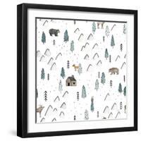 World Traveler Pattern XVI-Laura Marshall-Framed Art Print