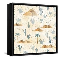 World Traveler Pattern XVIII-Laura Marshall-Framed Stretched Canvas