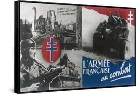 World War 2: Free French Propaganda Poster C1942-1944-null-Framed Stretched Canvas