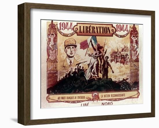 World War 2: Liberation of France, 1944-null-Framed Giclee Print