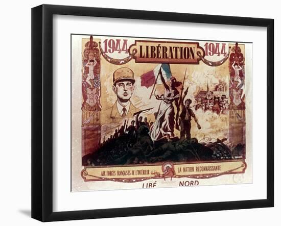 World War 2: Liberation of France, 1944-null-Framed Giclee Print