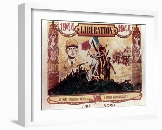 World War 2: Liberation of France, 1944-null-Framed Giclee Print