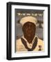 World War 2 Poster with a Portrait of Doris 'Dorie' Miller-null-Framed Art Print