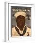 World War 2 Poster with a Portrait of Doris 'Dorie' Miller-null-Framed Art Print