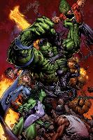 World War Hulk No.2 Cover: Hulk-David Finch-Lamina Framed Poster