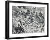 World War I (1914-1918). British Troops Advancing on Enemy Positions, Protected by Gas Masks, 1915-Prisma Archivo-Framed Photographic Print