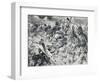 World War I (1914-1918). British Troops Advancing on Enemy Positions, Protected by Gas Masks, 1915-Prisma Archivo-Framed Photographic Print