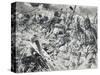 World War I (1914-1918). British Troops Advancing on Enemy Positions, Protected by Gas Masks, 1915-Prisma Archivo-Stretched Canvas