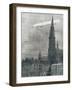 World War I (1914-1918). First German Zeppelin over Antwerpe-Prisma Archivo-Framed Photographic Print