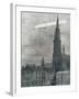 World War I (1914-1918). First German Zeppelin over Antwerpe-Prisma Archivo-Framed Photographic Print