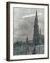 World War I (1914-1918). First German Zeppelin over Antwerpe-Prisma Archivo-Framed Photographic Print