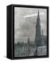 World War I (1914-1918). First German Zeppelin over Antwerpe-Prisma Archivo-Framed Stretched Canvas