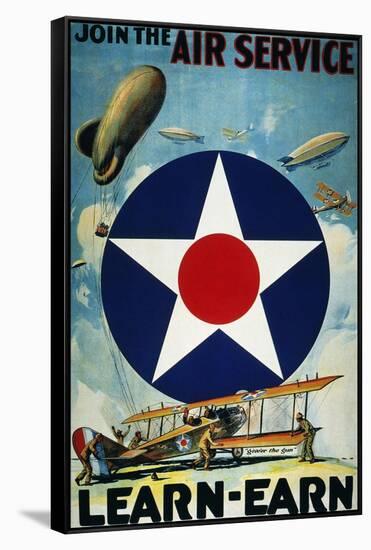 World War I: Air Service.-null-Framed Stretched Canvas