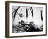 World War I, American Machine Gunners in Battle, 1918-null-Framed Photo