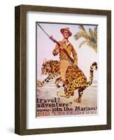 World War I American Recruiting Poster, 1918-James Montgomery Flagg-Framed Art Print