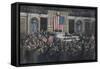 World War I, Entry of the United States into the War, April 1917-Stefano Bianchetti-Framed Stretched Canvas