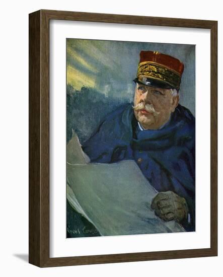 World War I- General Joffre-Cyrus Cuneo-Framed Giclee Print