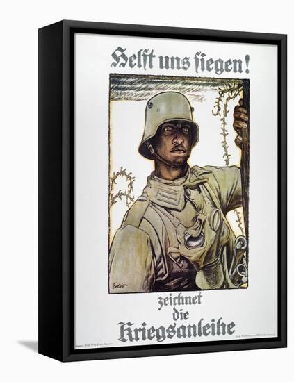 World War I: German Poster-Fritz Erler-Framed Stretched Canvas