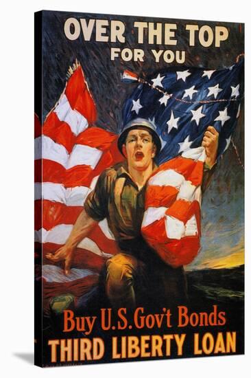 World War I: Liberty Loan-Sidney Riesenberg-Stretched Canvas