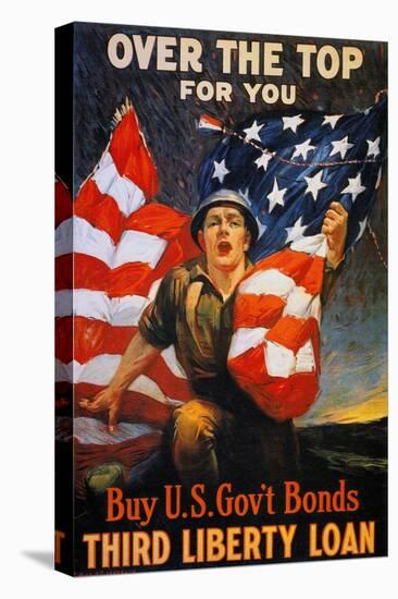 World War I: Liberty Loan-Sidney Riesenberg-Stretched Canvas