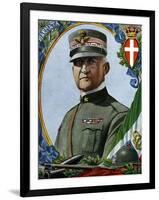 World War I: “Portrait of Emanuele Filiberto Di Savoia-Aosta (Emmanuel-Philibert De Savoie or Emman-Tancredi Scarpelli-Framed Giclee Print