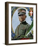 World War I: “Portrait of Emanuele Filiberto Di Savoia-Aosta (Emmanuel-Philibert De Savoie or Emman-Tancredi Scarpelli-Framed Giclee Print