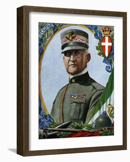 World War I: “Portrait of Emanuele Filiberto Di Savoia-Aosta (Emmanuel-Philibert De Savoie or Emman-Tancredi Scarpelli-Framed Giclee Print