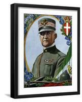 World War I: “Portrait of Emanuele Filiberto Di Savoia-Aosta (Emmanuel-Philibert De Savoie or Emman-Tancredi Scarpelli-Framed Giclee Print