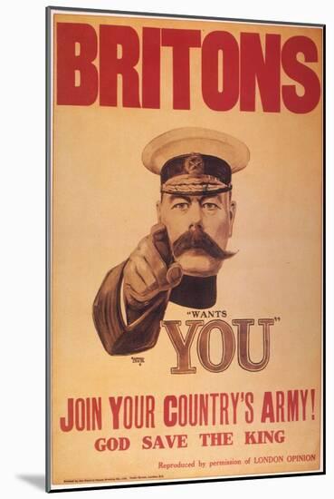 World War I: Poster, 1914-null-Mounted Giclee Print