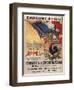 World War I Poster Features a Statue of a Mounted Joan D'Arc, Paris, 1918-null-Framed Art Print