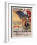 World War I Poster Features a Statue of a Mounted Joan D'Arc, Paris, 1918-null-Framed Art Print