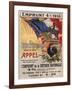 World War I Poster Features a Statue of a Mounted Joan D'Arc, Paris, 1918-null-Framed Art Print