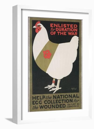 World War I Poster for Egg Collection-null-Framed Art Print