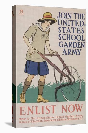 World War I Poster for Gardening-null-Stretched Canvas