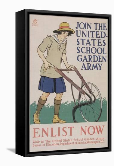 World War I Poster for Gardening-null-Framed Stretched Canvas