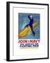 World War I Propaganda Poster of a Sailor Riding a Torpedo-Stocktrek Images-Framed Art Print