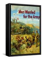 World War I Propaganda Poster of Soldiers Manning Various Posts-null-Framed Stretched Canvas