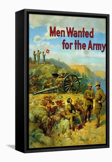 World War I Propaganda Poster of Soldiers Manning Various Posts-null-Framed Stretched Canvas