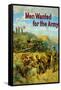 World War I Propaganda Poster of Soldiers Manning Various Posts-null-Framed Stretched Canvas