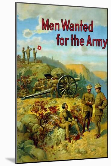 World War I Propaganda Poster of Soldiers Manning Various Posts-null-Mounted Art Print