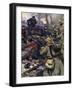 World War I- The Germans capture Fort Beauséjour-Cyrus Cuneo-Framed Giclee Print